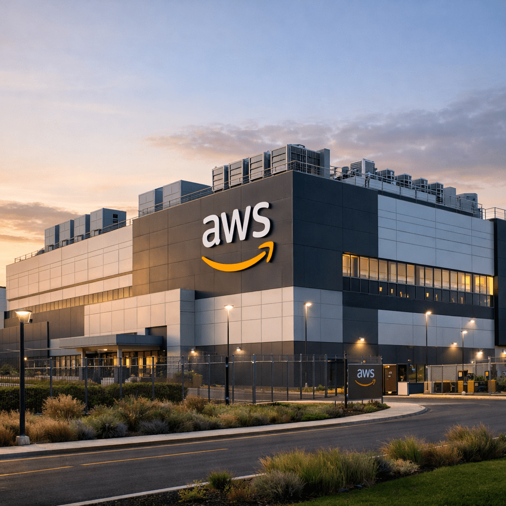 Amazon Web Services cloud data center exterior
